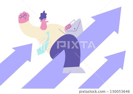 Leadership, success, career ladder concept 130053646