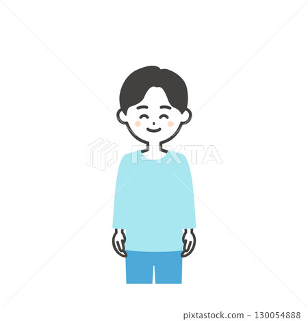 Smiling boy illustration Smiling boy illustration 130054888