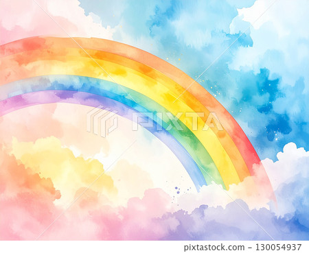 A dream rainbow in the sky 130054937