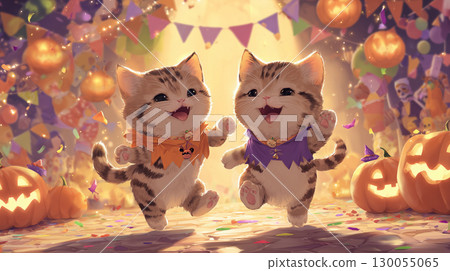 Kitten Halloween Party 130055065