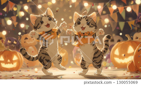 Kitten Halloween Party 130055069
