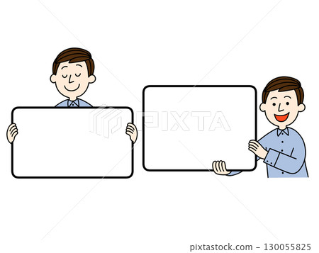 A man with a board A man with a board 130055825