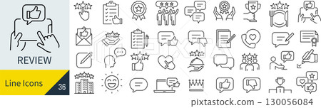 審查圖標集 130056084