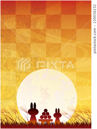 秋季賞月背景 130056232