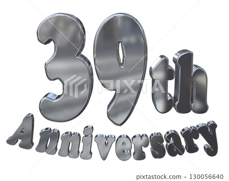 3DCG text "39th Anniversary/39th Anniversary Mark Sparkle" 130056640