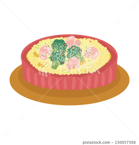Doria on a plate illustration 130057308