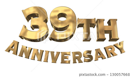 3DCG text "39th Anniversary/39th Anniversary Mark Sparkle" 3DCG text "39th Anniversary/39th Anniversary Mark Sparkle" 130057668