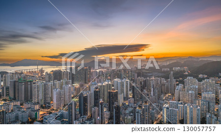 Aug 22 2025 Bustling Cheung Sha Wan Street in Kowloon Hong Kong Aug 22 2025 Bustling Cheung Sha Wan Street in Kowloon Hong Kong 130057757