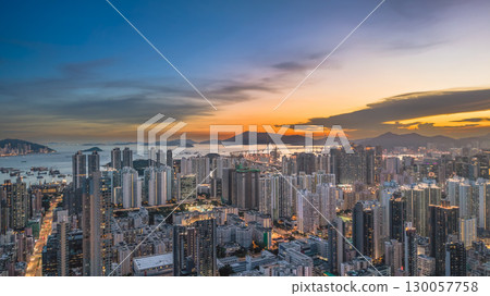 Aug 22 2025 Bustling Cheung Sha Wan Street in Kowloon Hong Kong Aug 22 2025 Bustling Cheung Sha Wan Street in Kowloon Hong Kong 130057758