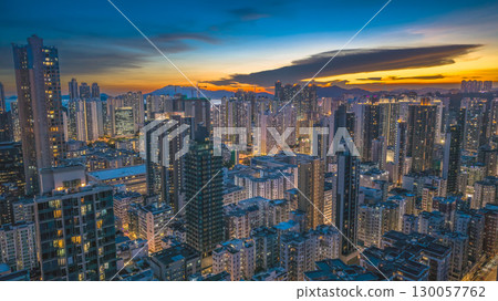 Aug 22 2025 Bustling Cheung Sha Wan in Kowloon Hong Kong Aug 22 2025 Bustling Cheung Sha Wan in Kowloon Hong Kong 130057762