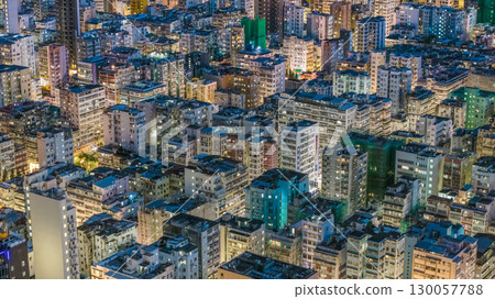 Aug 22 2025 Historic Tong Lau Buildings in Sham Shui Po Hong Kong 130057788