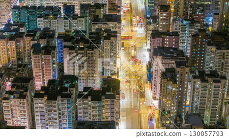 Aug 22 2025 Historic Tong Lau Buildings in Sham Shui Po Hong Kong Aug 22 2025 Historic Tong Lau Buildings in Sham Shui Po Hong Kong 130057793
