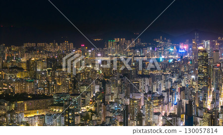 Aug 22 2025 Vibrant Yau Tsim Mong Streets in Central Kowloon 130057814