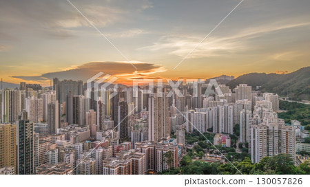 Aug 22 2025 Bustling Cheung Sha Wan in Kowloon Hong Kong Aug 22 2025 Bustling Cheung Sha Wan in Kowloon Hong Kong 130057826