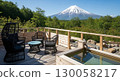 Private open-air bath with a view of Mt. Fuji 130058217