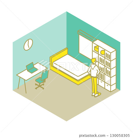 有趣的宿舍生活插畫 130058305