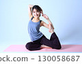 Yoga exercise female image 130058687