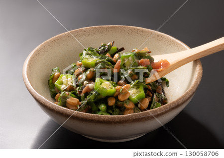 梅子葉、紫蘇葉、納豆、鹽漬海帶 130058706