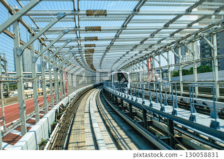 東京新交通百合海鷗線 - 從車窗看到的彩虹橋 東京新交通百合海鷗線 - 從車窗看到的彩虹橋 130058831