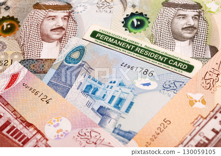 American Permanent Resident Card on Bahraini dinar American Permanent Resident Card on Bahraini dinar 130059105
