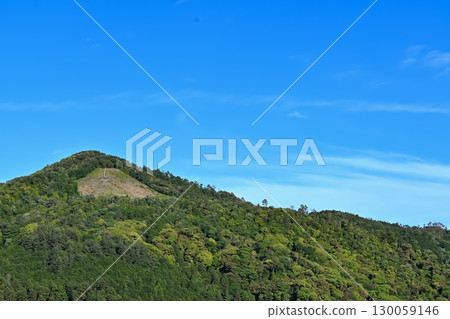 Blue sky and Daimonji mountain 130059146