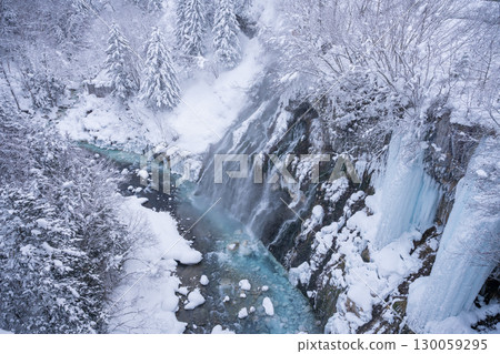 The fantastic winter scenery of Shirahige Falls (Biei, Hokkaido) The fantastic winter scenery of Shirahige Falls (Biei, Hokkaido) 130059295