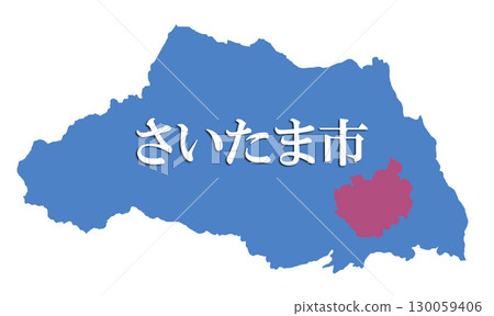 Saitama Prefecture Saitama City Map Japan Map 130059406