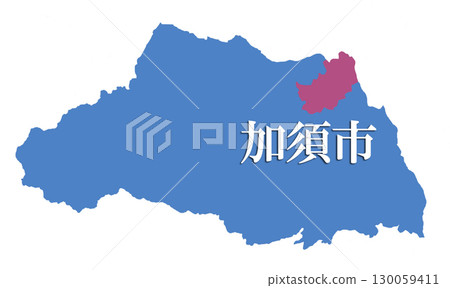 Saitama Prefecture Kazo City Map Japan Map 130059411