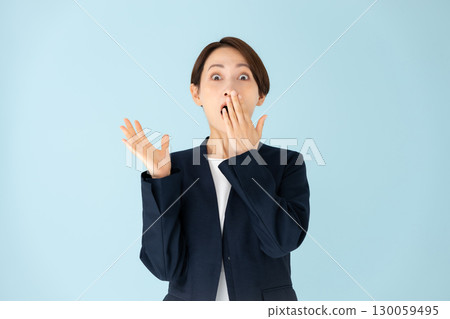 Woman business portrait surprised Woman business portrait surprised 130059495