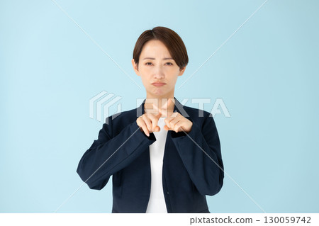 Female business portrait cross 130059742