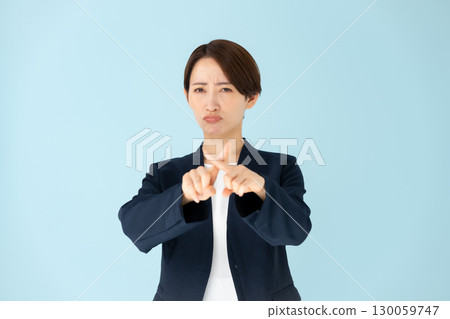 Female business portrait cross 130059747