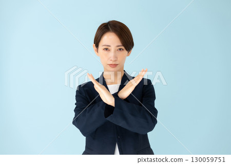 Female business portrait cross 130059751