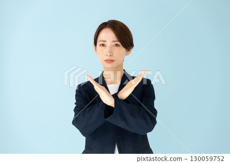 Female business portrait cross 130059752