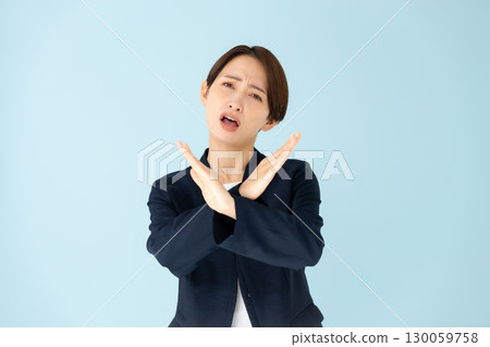 Female business portrait cross 130059758