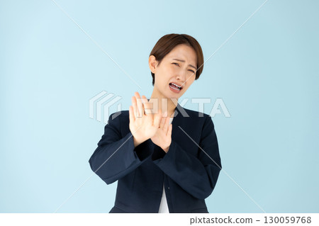 Female business portrait refusal 130059768