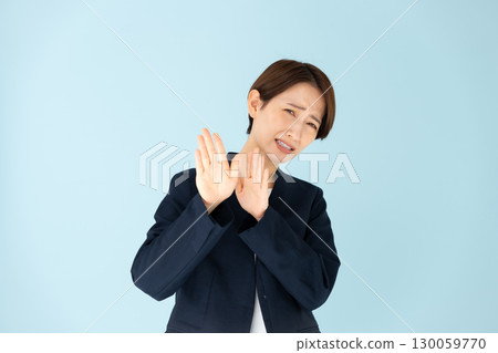 Female business portrait refusal 130059770