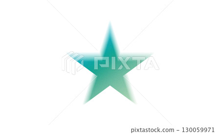 模糊的綠色星星，帶有雜訊。圖形素材。 PNG格式。 130059971