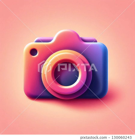 A neumorphic Instagram icon, AI generated image 130060243