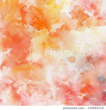 orange watercolor background. Festive day concept banner. For text and card 130060319