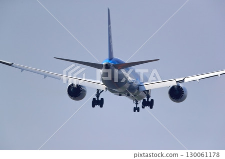Takeoff and landing of an airliner 130061178
