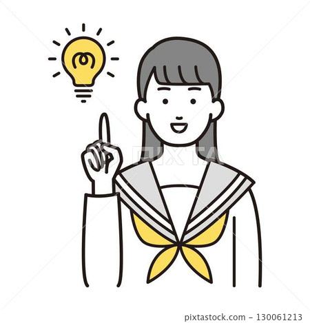 鼓舞人心的女學生插畫 鼓舞人心的女學生插畫 130061213