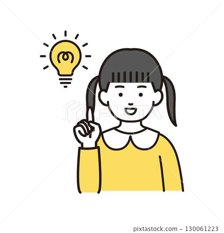 勵志女孩插畫 130061223