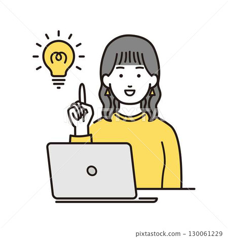 Inspirational woman illustration 130061229