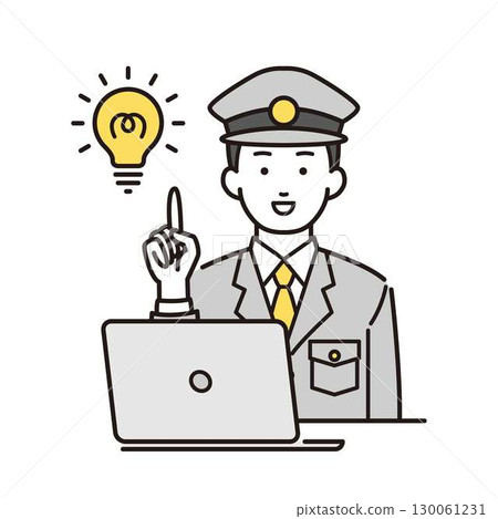 鼓舞人心的警察插圖 130061231