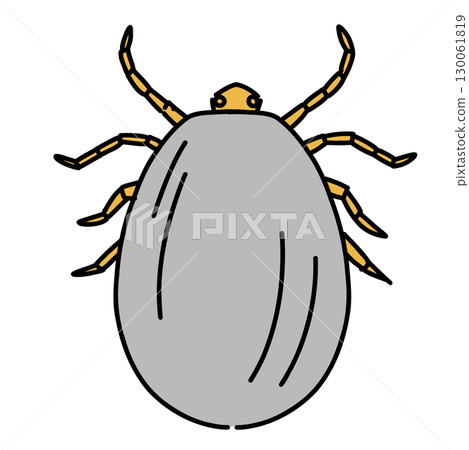 Ticks that have sipped blood and become enlarged Ticks that have sipped blood and become enlarged 130061819