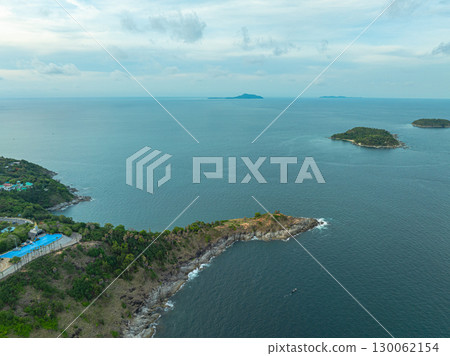 aerial view at Laem Promthep Cape viewpoint. 130062154
