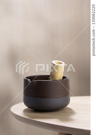Chasen bamboo whisk and Chawan for authentic Matcha. 130062220