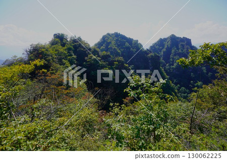 從金刀山、妙義山的高松眺望東岳、中岳 130062225