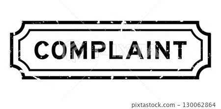 Grunge black complaint word rubber seal stamp on white background Grunge black complaint word rubber seal stamp on white background 130062864