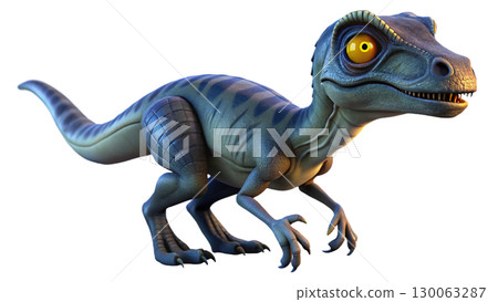 Velociraptor isolated on transparent PNG background Velociraptor isolated on transparent PNG background 130063287
